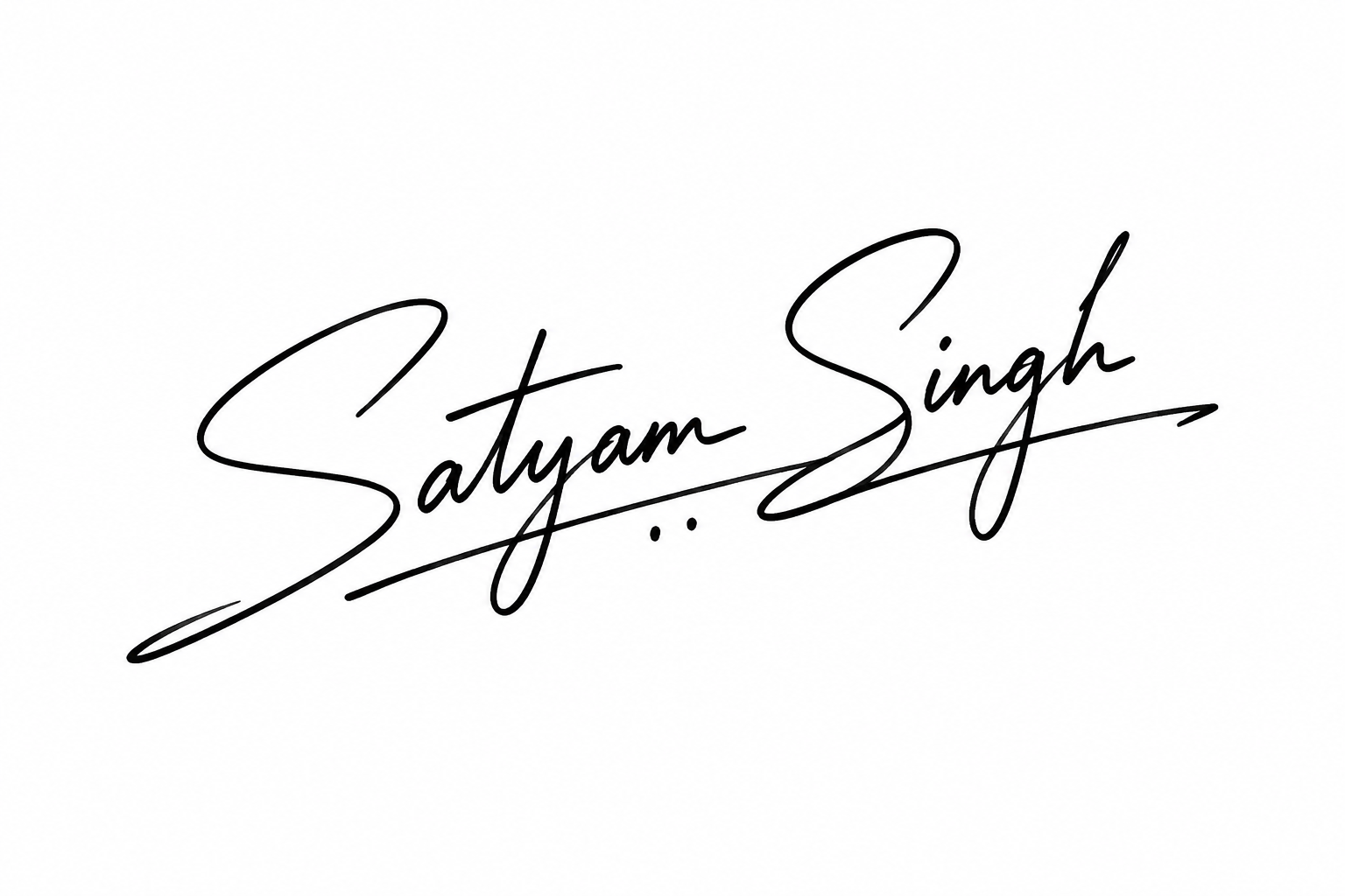 Satyam Singh signature